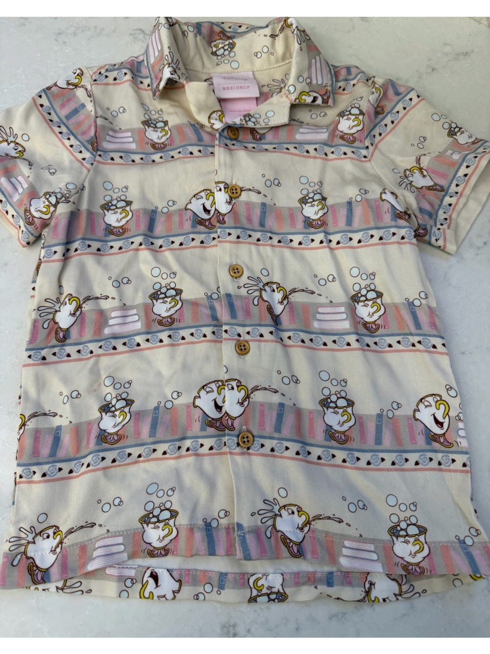 Disney little chip button up